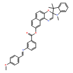 Benzoic acid, 3-[[(4-methoxyphenyl)methylene]amino]-, 1,3-dihydro-1,3,3-trimethylspiro[2H-indole-2,3'-[3H]naphth[2,1-b][1,4]oxazin]-9'-yl ester