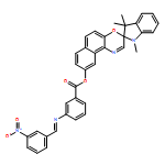 Benzoic acid, 3-[[(3-nitrophenyl)methylene]amino]-, 1,3-dihydro-1,3,3-trimethylspiro[2H-indole-2,3'-[3H]naphth[2,1-b][1,4]oxazin]-9'-yl ester