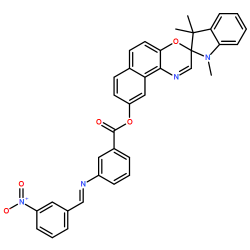 Benzoic acid, 3-[[(3-nitrophenyl)methylene]amino]-, 1,3-dihydro-1,3,3-trimethylspiro[2H-indole-2,3'-[3H]naphth[2,1-b][1,4]oxazin]-9'-yl ester