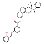 Benzoic acid, 3-[[(2-hydroxyphenyl)methylene]amino]-, 1,3-dihydro-1,3,3-trimethylspiro[2H-indole-2,3'-[3H]naphth[2,1-b][1,4]oxazin]-9'-yl ester