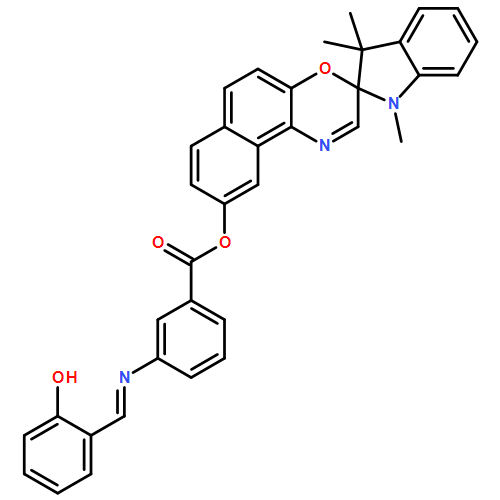 Benzoic acid, 3-[[(2-hydroxyphenyl)methylene]amino]-, 1,3-dihydro-1,3,3-trimethylspiro[2H-indole-2,3'-[3H]naphth[2,1-b][1,4]oxazin]-9'-yl ester