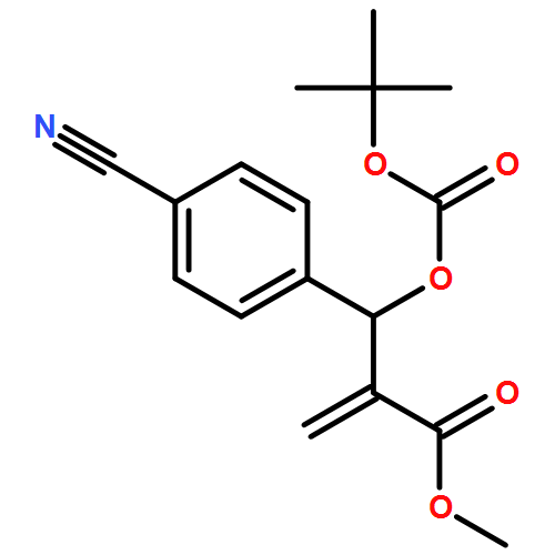 Benzenepropanoic acid, 4-cyano-β-[[(1,1-dimethylethoxy)carbonyl]oxy]-α-methylene-, methyl ester