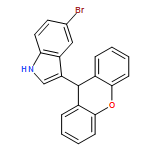 1H-Indole, 5-bromo-3-(9H-xanthen-9-yl)-