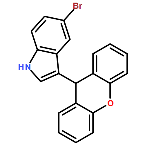 1H-Indole, 5-bromo-3-(9H-xanthen-9-yl)-