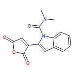 1H-Indole-1-carboxamide, 2-(2,5-dihydro-2,5-dioxo-3-furanyl)-N,N-dimethyl-