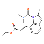 2-Propenoic acid, 3-[1-[(dimethylamino)carbonyl]-2-methyl-1H-indol-7-yl]-, ethyl ester, (2E)-