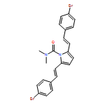 1H-Pyrrole-1-carboxamide, 2,5-bis[(1E)-2-(4-bromophenyl)ethenyl]-N,N-dimethyl-