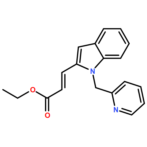 2-Propenoic acid, 3-[1-(2-pyridinylmethyl)-1H-indol-2-yl]-, ethyl ester, (2E)-