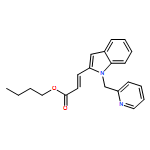 2-Propenoic acid, 3-[1-(2-pyridinylmethyl)-1H-indol-2-yl]-, butyl ester, (2E)-