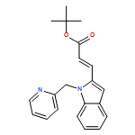 2-Propenoic acid, 3-[1-(2-pyridinylmethyl)-1H-indol-2-yl]-, 1,1-dimethylethyl ester, (2E)-