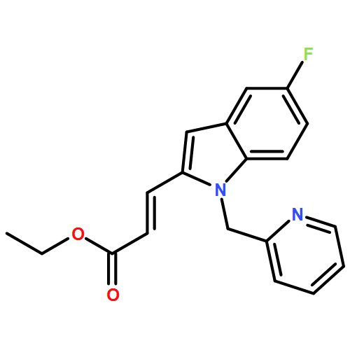 2-Propenoic acid, 3-[5-fluoro-1-(2-pyridinylmethyl)-1H-indol-2-yl]-, ethyl ester, (2E)-