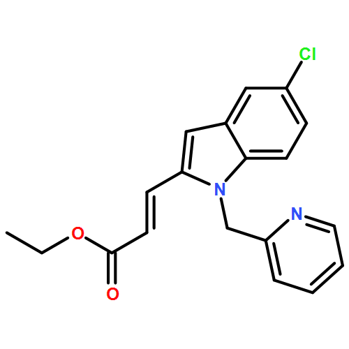 2-Propenoic acid, 3-[5-chloro-1-(2-pyridinylmethyl)-1H-indol-2-yl]-, ethyl ester, (2E)-