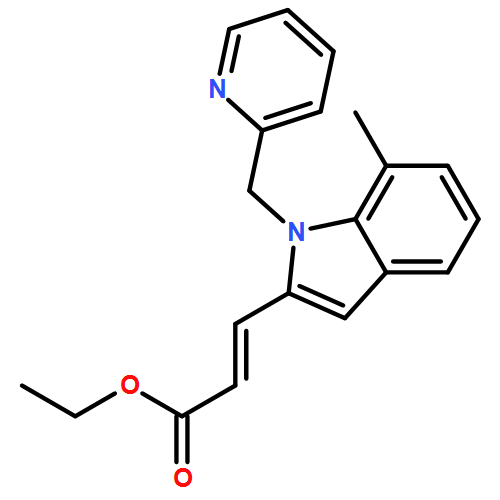 2-Propenoic acid, 3-[7-methyl-1-(2-pyridinylmethyl)-1H-indol-2-yl]-, ethyl ester, (2E)-