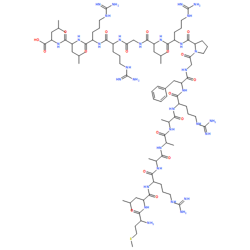 L-Leucine, L-methionyl-L-leucyl-L-arginyl-L-alanyl-L-alanyl-L-alanyl-L-arginyl-L-phenylalanylglycyl-L-prolyl-L-arginyl-L-leucylglycyl-L-arginyl-L-arginyl-L-leucyl-