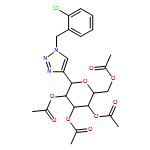 D-Glucitol, 1,5-anhydro-1-C-[1-[(2-chlorophenyl)methyl]-1H-1,2,3-triazol-4-yl]-, 2,3,4,6-tetraacetate, (1S)-