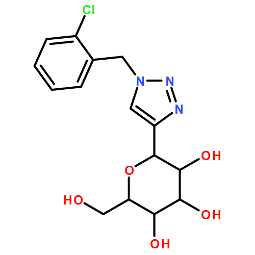 D-Glucitol, 1,5-anhydro-1-C-[1-[(2-chlorophenyl)methyl]-1H-1,2,3-triazol-4-yl]-, (1S)-