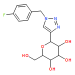 D-Glucitol, 1,5-anhydro-1-C-[1-[(4-fluorophenyl)methyl]-1H-1,2,3-triazol-4-yl]-, (1S)-