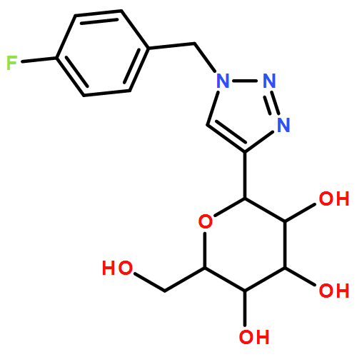 D-Glucitol, 1,5-anhydro-1-C-[1-[(4-fluorophenyl)methyl]-1H-1,2,3-triazol-4-yl]-, (1S)-