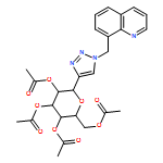 D-Glucitol, 1,5-anhydro-1-C-[1-(8-quinolinylmethyl)-1H-1,2,3-triazol-4-yl]-, 2,3,4,6-tetraacetate, (1S)-