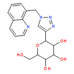 D-Glucitol, 1,5-anhydro-1-C-[1-(8-quinolinylmethyl)-1H-1,2,3-triazol-4-yl]-, (1S)-