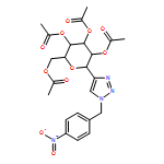 D-Glucitol, 1,5-anhydro-1-C-[1-[(4-nitrophenyl)methyl]-1H-1,2,3-triazol-4-yl]-, 2,3,4,6-tetraacetate, (1S)-