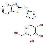 D-Glucitol, 1,5-anhydro-1-C-[1-(2-benzothiazolylmethyl)-1H-1,2,3-triazol-4-yl]-, (1S)-