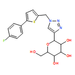 D-Glucitol, 1,5-anhydro-1-C-[1-[[5-(4-fluorophenyl)-2-thienyl]methyl]-1H-1,2,3-triazol-4-yl]-, (1S)-