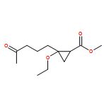 Cyclopropanecarboxylic acid, 2-ethoxy-2-(4-oxopentyl)-, methyl ester