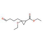 Cyclopropanecarboxylic acid, 2-ethoxy-2-(4-oxobutyl)-, ethyl ester