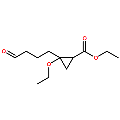 Cyclopropanecarboxylic acid, 2-ethoxy-2-(4-oxobutyl)-, ethyl ester