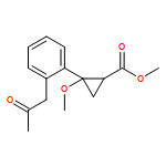 Cyclopropanecarboxylic acid, 2-methoxy-2-[2-(2-oxopropyl)phenyl]-, methyl ester, (1R,2S)-rel-