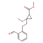 Cyclopropanecarboxylic acid, 2-[2-(2-formylphenyl)ethyl]-2-methoxy-, methyl ester