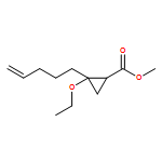 Cyclopropanecarboxylic acid, 2-ethoxy-2-(4-penten-1-yl)-, methyl ester, (1R,2S)-rel-