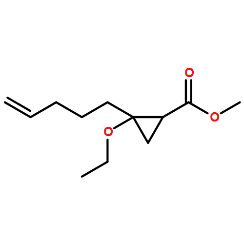 Cyclopropanecarboxylic acid, 2-ethoxy-2-(4-penten-1-yl)-, methyl ester, (1R,2S)-rel-