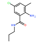 Benzamide, 2-amino-5-chloro-3-methyl-N-propyl-