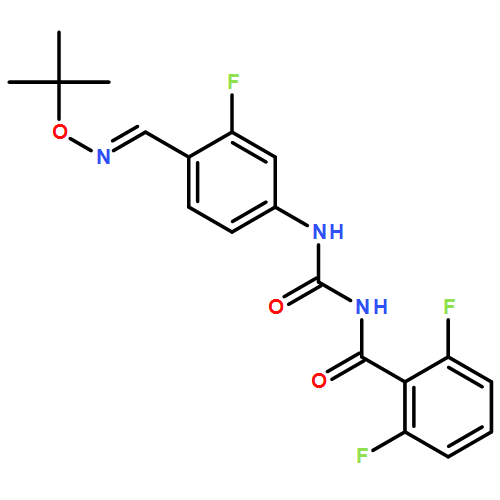 Benzamide, N-[[[4-[(E)-[(1,1-dimethylethoxy)imino]methyl]-3-fluorophenyl]amino]carbonyl]-2,6-difluoro-