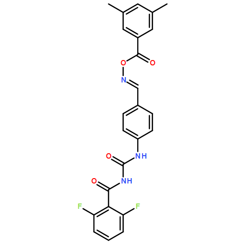 Benzamide, N-[[[4-[(E)-[[(3,5-dimethylbenzoyl)oxy]imino]methyl]phenyl]amino]carbonyl]-2,6-difluoro-