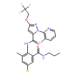 1H-Pyrazole-5-carboxamide, N-[4-chloro-2-methyl-6-[(propylamino)carbonyl]phenyl]-1-(3-chloro-2-pyridinyl)-3-(2,2,2-trifluoroethoxy)-