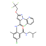 1H-Pyrazole-5-carboxamide, N-[4-chloro-2-methyl-6-[[(2-methylpropyl)amino]carbonyl]phenyl]-1-(3-chloro-2-pyridinyl)-3-(2,2,2-trifluoroethoxy)-