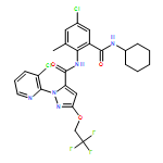 1H-Pyrazole-5-carboxamide, N-[4-chloro-2-[(cyclohexylamino)carbonyl]-6-methylphenyl]-1-(3-chloro-2-pyridinyl)-3-(2,2,2-trifluoroethoxy)-