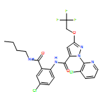 1H-Pyrazole-5-carboxamide, N-[2-[(butylamino)carbonyl]-4-chlorophenyl]-1-(3-chloro-2-pyridinyl)-3-(2,2,2-trifluoroethoxy)-