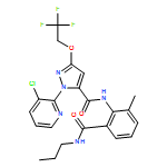 1H-Pyrazole-5-carboxamide, 1-(3-chloro-2-pyridinyl)-N-[2-methyl-6-[(propylamino)carbonyl]phenyl]-3-(2,2,2-trifluoroethoxy)-