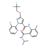 1H-Pyrazole-5-carboxamide, 1-(3-chloro-2-pyridinyl)-N-[2-methyl-6-[[(1-methylethyl)amino]carbonyl]phenyl]-3-(2,2,2-trifluoroethoxy)-