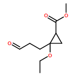 Cyclopropanecarboxylic acid, 2-ethoxy-2-(3-oxopropyl)-, methyl ester