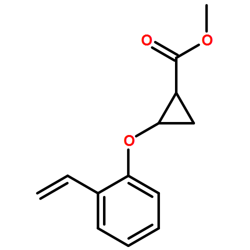 Cyclopropanecarboxylic acid, 2-(2-ethenylphenoxy)-, methyl ester, (1R,2R)-rel-