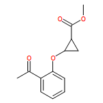 Cyclopropanecarboxylic acid, 2-(2-acetylphenoxy)-, methyl ester