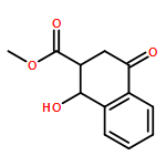 2-Naphthalenecarboxylic acid, 1,2,3,4-tetrahydro-1-hydroxy-4-oxo-, methyl ester