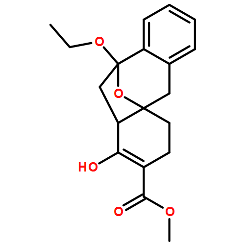 4a,10-Epoxy-4aH-dibenzo[a,d]cycloheptene-2-carboxylic acid, 10-ethoxy-3,4,5,10,11,11a-hexahydro-1-hydroxy-, methyl ester, (4aR,10R,11aR)-rel-