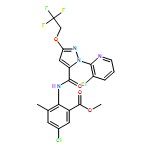 Benzoic acid, 5-chloro-2-[[[1-(3-chloro-2-pyridinyl)-3-(2,2,2-trifluoroethoxy)-1H-pyrazol-5-yl]carbonyl]amino]-3-methyl-, methyl ester