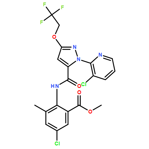 Benzoic acid, 5-chloro-2-[[[1-(3-chloro-2-pyridinyl)-3-(2,2,2-trifluoroethoxy)-1H-pyrazol-5-yl]carbonyl]amino]-3-methyl-, methyl ester